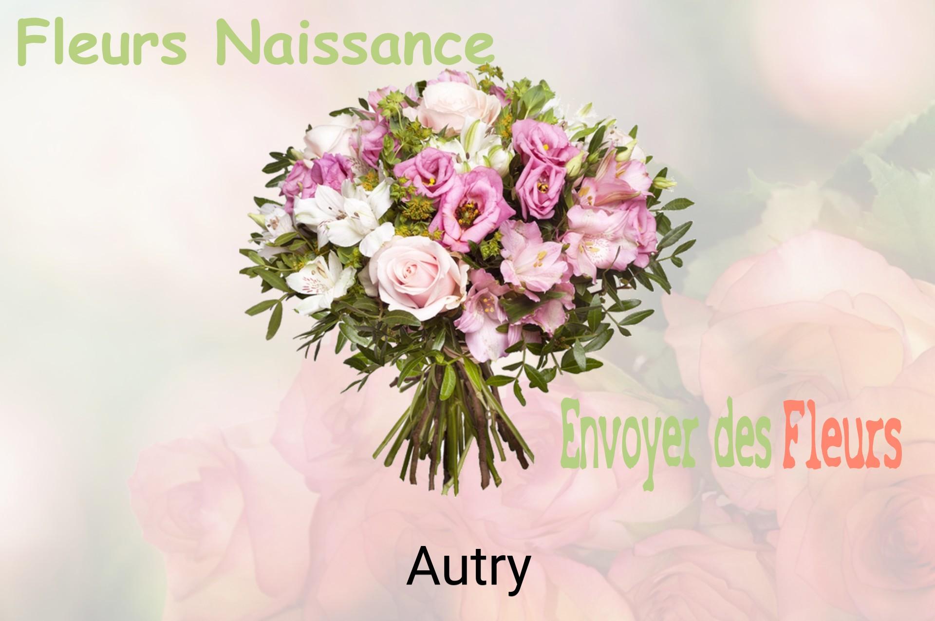 Bouquet de fleurs de naissance livré à Autry